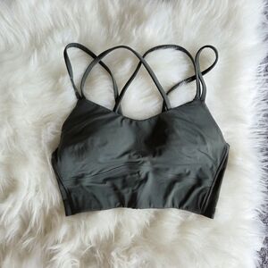 Lululemon Like A Cloud Longline Bra - Smoked Spruce - Size 6